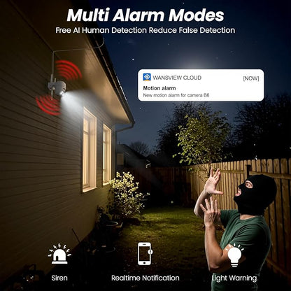 Cinnado 2K Cameras for Home Security-2.4G WiFi Outdoor Camera Wireless - Image 6