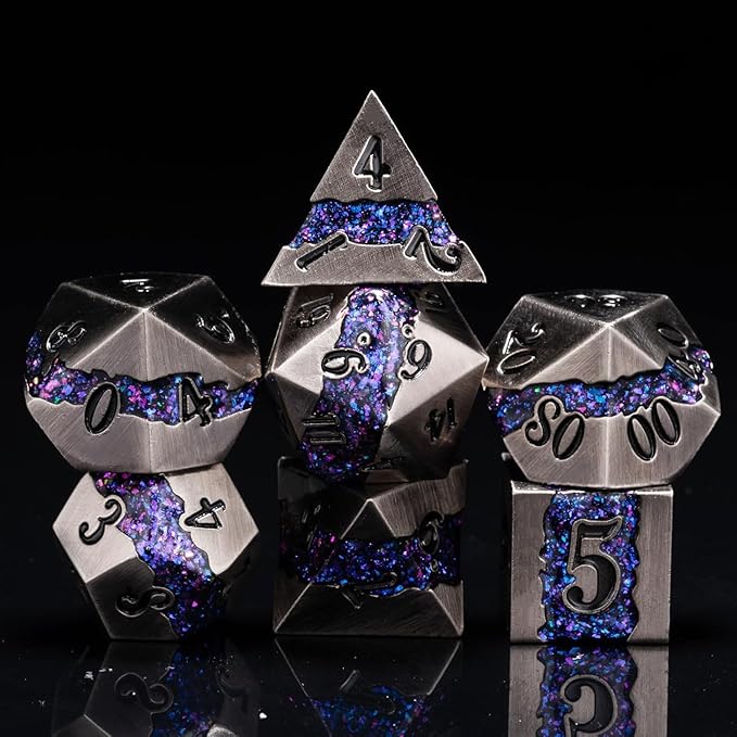 Metal Dice Set D&D by Maywin