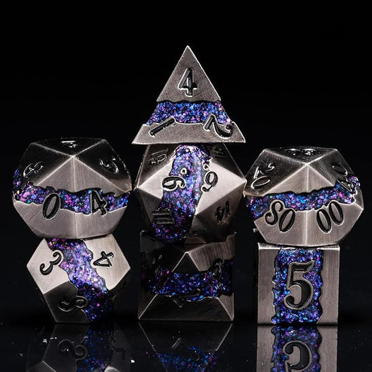 Metal Dice Set D&D by Maywin