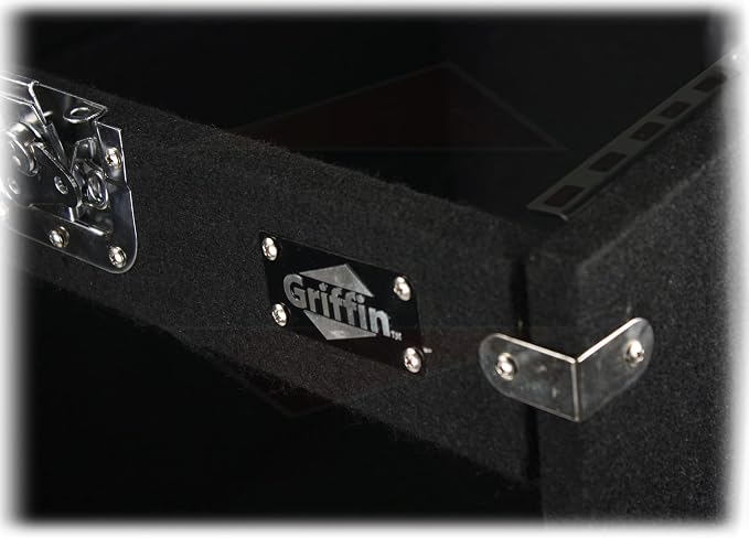 Griffin Rackmount Studio Mixer Flight Road Case – 25U Mount Space Amp Cabinet - Image 8