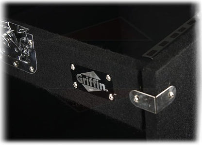 Griffin Rackmount Studio Mixer Flight Road Case – 25U Mount Space Amp Cabinet - Image 8