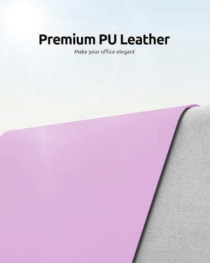 YSAGi Leather Desk Pad Protector, Office Desk Mat, Large Mouse Pad, Non-Slip PU - Image 2