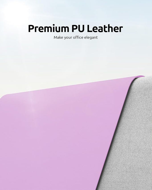 YSAGi Leather Desk Pad Protector, Office Desk Mat, Large Mouse Pad, Non-Slip PU - Image 2