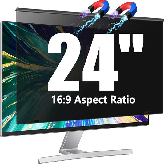 Magnetic Computer Privacy Screen Filter 24 Inch by JEEETINTX