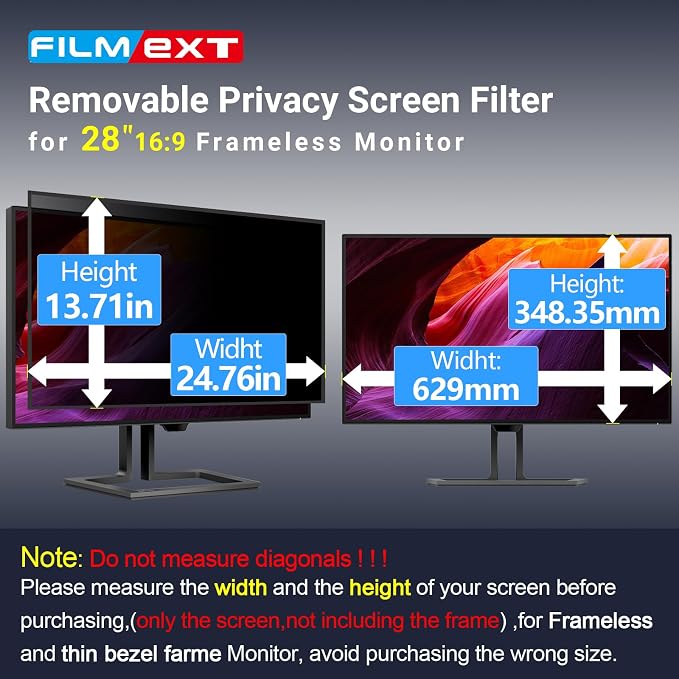 FILMEXT [2023 Upgrade Removable Computer Privacy Screen Filter - Image 5