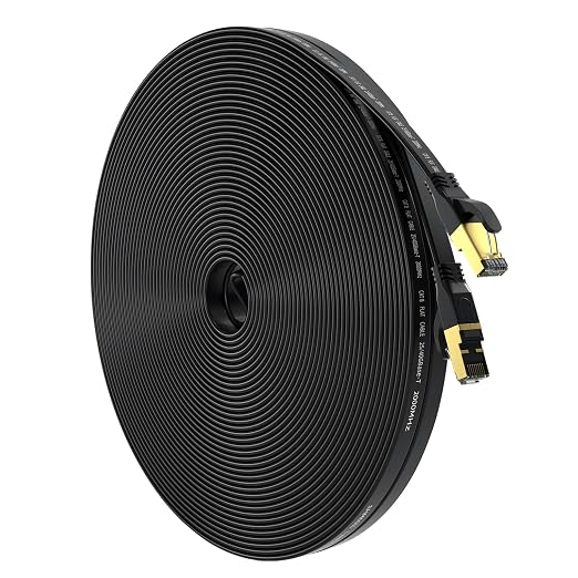 Cat 8 Ethernet Cable 50 FT, Outdoor&Indoor High Speed Heavy Duty Network LAN by Unknown
