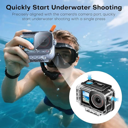 REYGEAK Waterproof Case for DJI Osmo Action 5Pro/4/3, 164FT/50M Underwater - Image 5