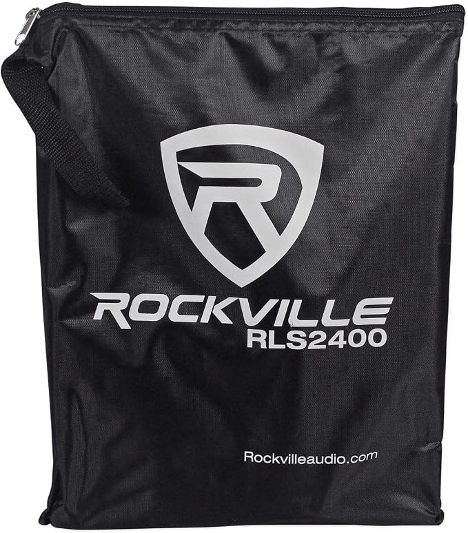 Rockville RLS2400 Lightweight Folding DJ Laptop Stand, Adjustable Height - Image 3