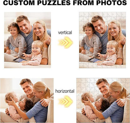 Custom Puzzles from Photos, Personalized Natural Wood Puzzle - Image 4