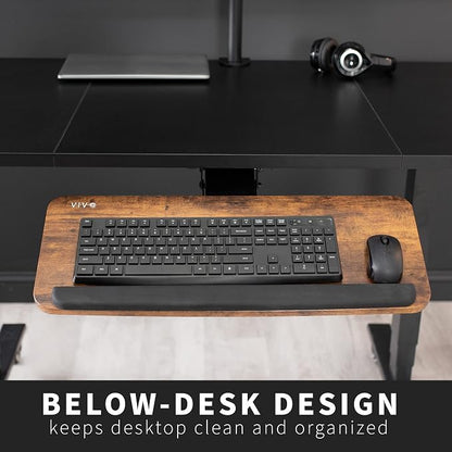 VIVO Adjustable Computer Keyboard and Mouse Platform Tray, Ergonomic Under - Image 7