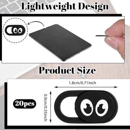 20 Pcs Webcam Cover Slide, 0.023 Inch Ultra Thin Universal Laptop Camera Cover - Image 2
