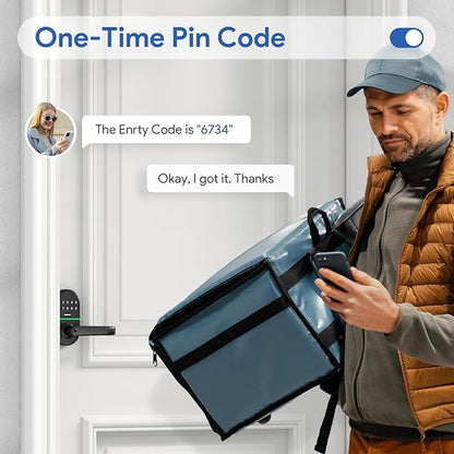 Keypad Door Lock with Handle: Keyless Entry Smart Lock - Image 3
