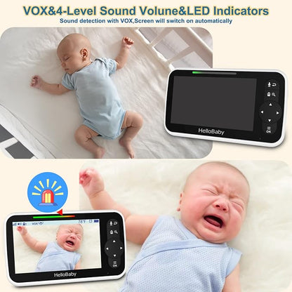HelloBaby 5 Inch Video Baby Monitor - Image 7