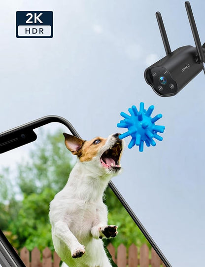 GNCC 2K Outdoor Security Camera, 24/7 Recording, 9.85ft Cord, No Battery - Image 7
