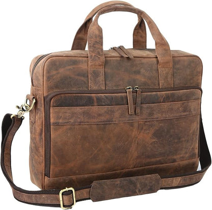 Leather briefcases Laptop Messenger Bags Best Office School College Satchel Bag by vintagecrafts