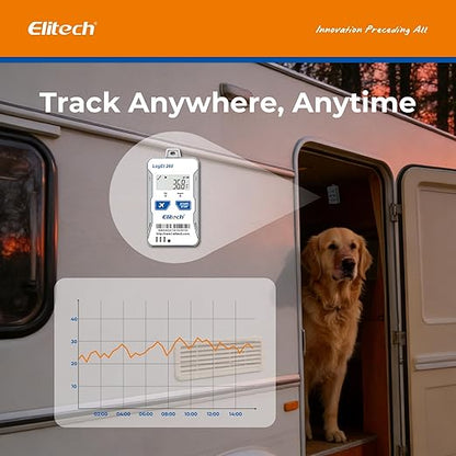 Elitech 4G Cellular RV Pet GPS Temperature Humidity Monitor Remote Data Logger - Image 6