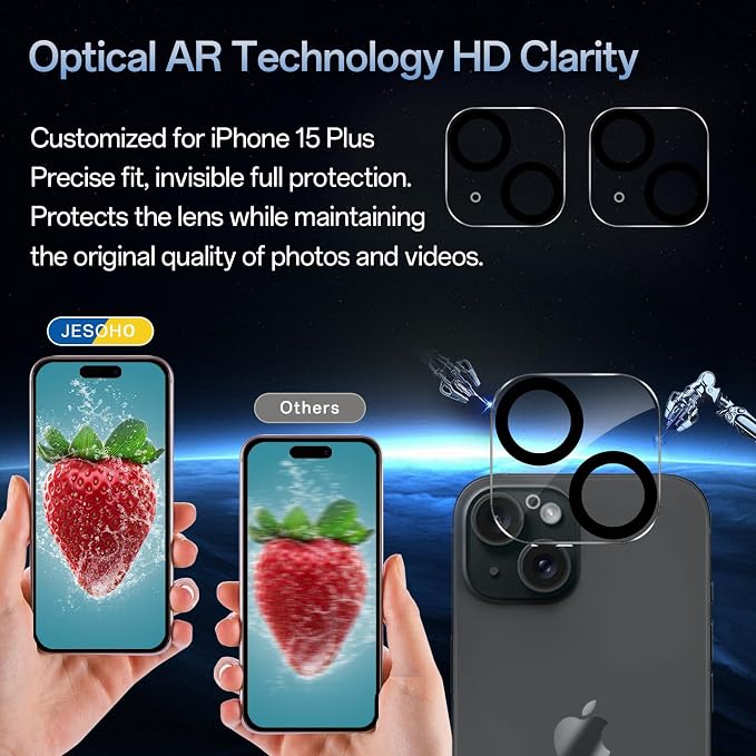 Screen Protector for iPhone 15 Plus, HD Clear, 9H Hardness, No Bubbles - Image 6