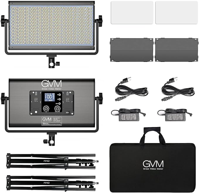GVM 1500D RGB LED Video Light, 75W Video Lighting Kit - Image 7