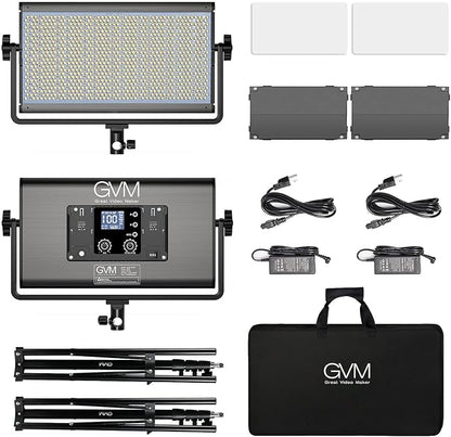 GVM 1500D RGB LED Video Light, 75W Video Lighting Kit - Image 7