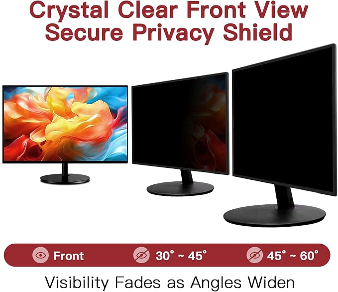 2 Pack 23 Inch Privacy Screen for Computer Monitor 16:9 Aspect Ratio, Eye - Image 2