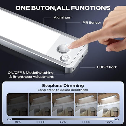 Under Cabinet Lighting Wireless LED Motion Sensor Magnetic Light 2200maAh - Image 4