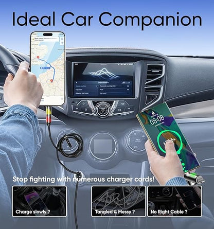 MAGIC JOHN 240W 4 in 1 Charging Cable, 6.6FT USB C to Lightning Cable, Chubby - Image 5