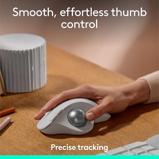 Logitech Ergo M575S Wireless Trackball Mouse, Wireless Ergonomic Mouse - Image 2