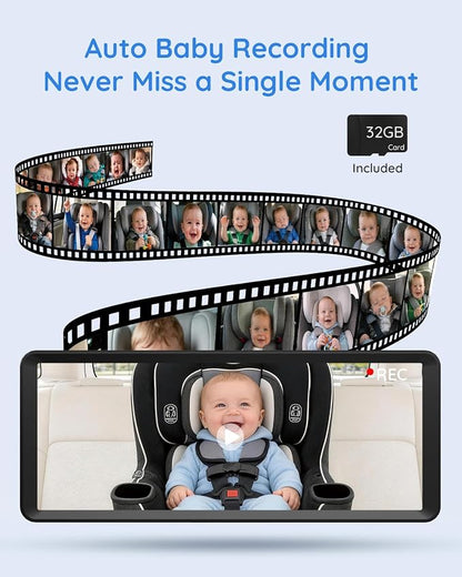 Luckview BM5PRO Dual Camera Baby Car Monitor, 7.2 Inch 1080P Split Screen - Image 4