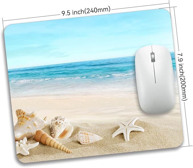 Beautiful Beach Mousepad Rubber Base Mouse Pad Non-Slip Mouse Mat - Image 4