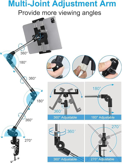 woleyi Adjustable Tablet Mount Holder, Galaxy Tabs, Nintendo Switch, 4-13" Cell - Image 3