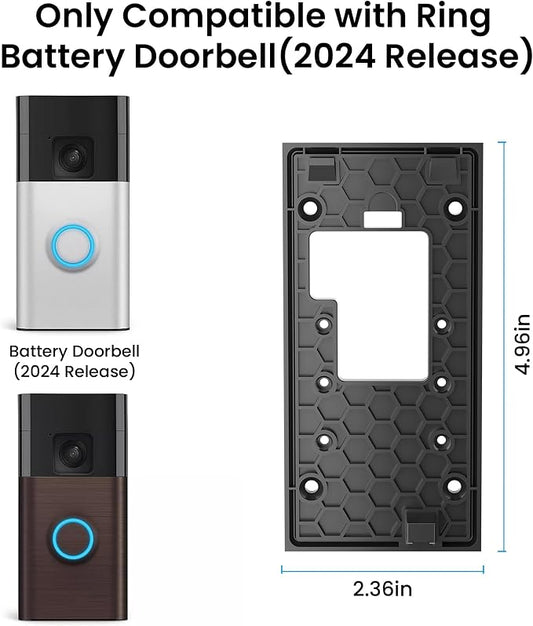 No-Drill Adhesive Video Doorbell Mount Compatible - Image 2