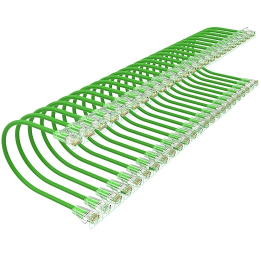 Cat 6 Patch Cables 0.5 feet, Slim Cat6a Ethernet Patch Cable 10Gbps 550Mhz by Unknown