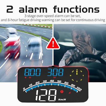 GPS Digital Speedometer with Compass, Driving Distance, Fatigue Driving Reminder - Image 3