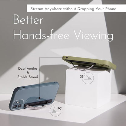 Phone Grip, Ultra Thin Cell Phone Grips Finger Holder Kickstand - Image 3
