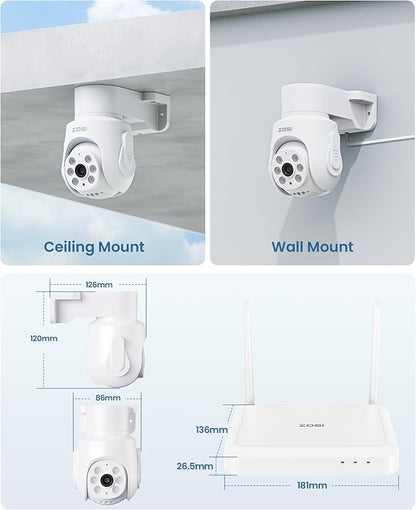 ZOSI 8 Channel 3K Wi-Fi 6 Security Camera System - Image 7