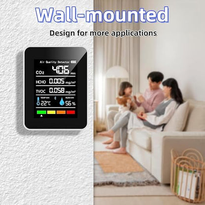 5-in-1 Indoor Air Quality Monitor, Professional Portable Detector&Accurate CO2 - Image 6