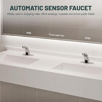 Touchless Bathroom Sink Faucets, Brushed Nickel - Image 7