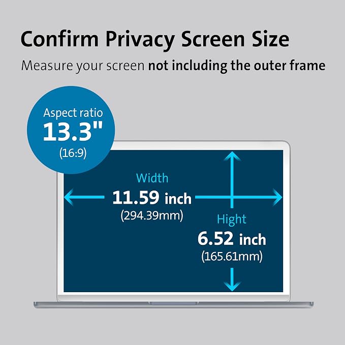 Kensington MagPro™ 13.3" Magnetic Privacy Screen - Image 6