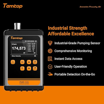 Temtop PMD331 Professional Particle Counter, 7-Channel Handheld Laser Dust - Image 2