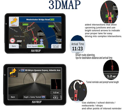 GPS Navigator for Car Truck RV，7 inch Touch Screen Latest 2026 Map, Support - Image 5