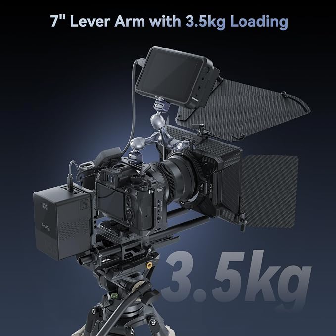 SMALLRIG 7" Rosette Magic Arm, Camera Monitor Mount, Articulating Arm - Image 3