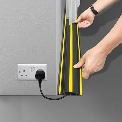 10 ft Cord Covers for Wires on Floor, Heavy Duty PVC Duct Floor Cord Cover - Image 9