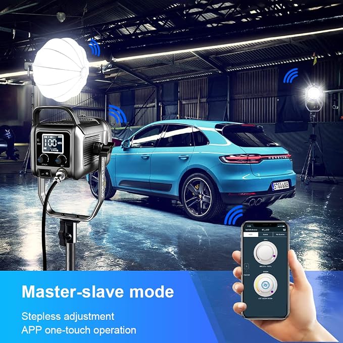 GVM 150W LED Video Light 2700K~7500K Video Light Photography Studio Light Kit - Image 3
