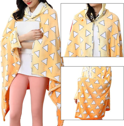 Juejuezi Hooded Wearable Blanket Hoodie Throw Blanket Cloak Cosplay Costume - Image 4