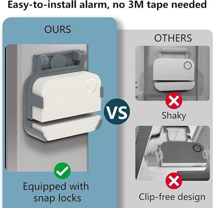 Garage Door Bracket for Ring Alarm Contact Sensor 2nd Gen – Gray Mount - Image 5