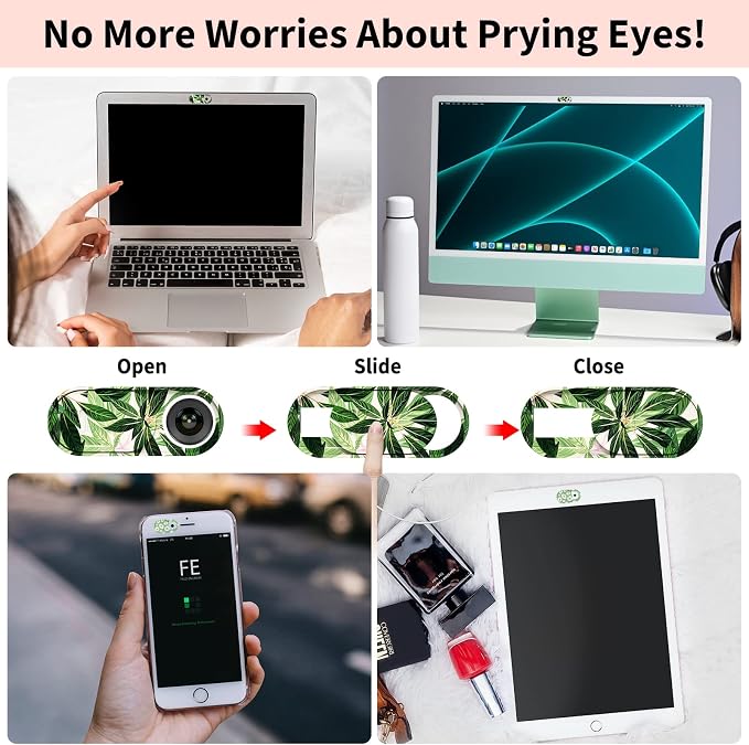 Laptop Camera Cover Slide Cute, Ultra Thin Webcam Cover - Image 6