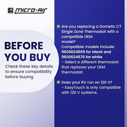 MICRO-AIR EasyTouch Digital RV Thermostat Replacement - Image 8