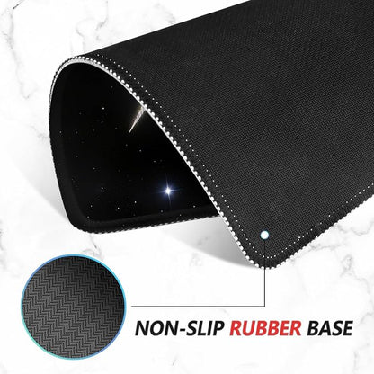 ITNRSIIET Mouse Pad Non-Slip Rubber Base Smooth Surface Stitched Edges - Image 4