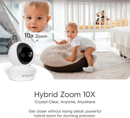 VSTARCAM 2K Dual Lens Indoor Security Camera, 10X Hybrid Zoom WiFi Camera - Image 7