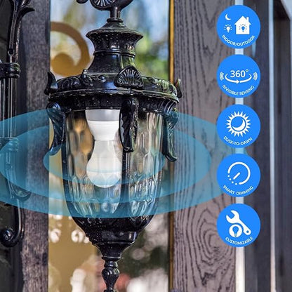 Smart Radar Motion Sensor Light Socket Adapter – E26/E27 Screw-in Add-On - Image 4